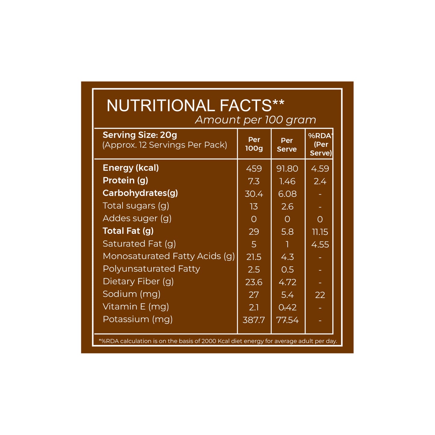 SnackAmor Roasted Tiger Nuts 100g