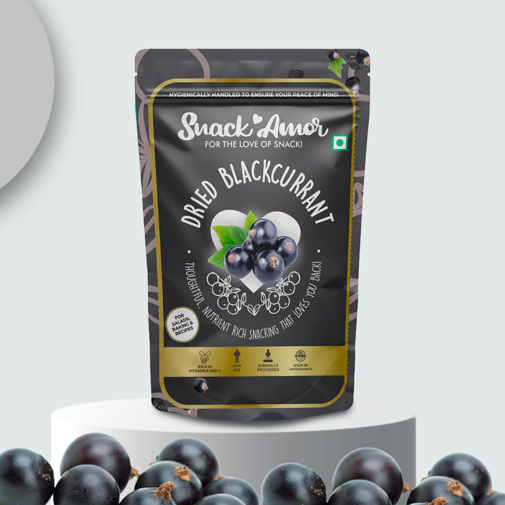 SnackAmor's Premium International Dried Blackcurrants - 100g - Snack Amor