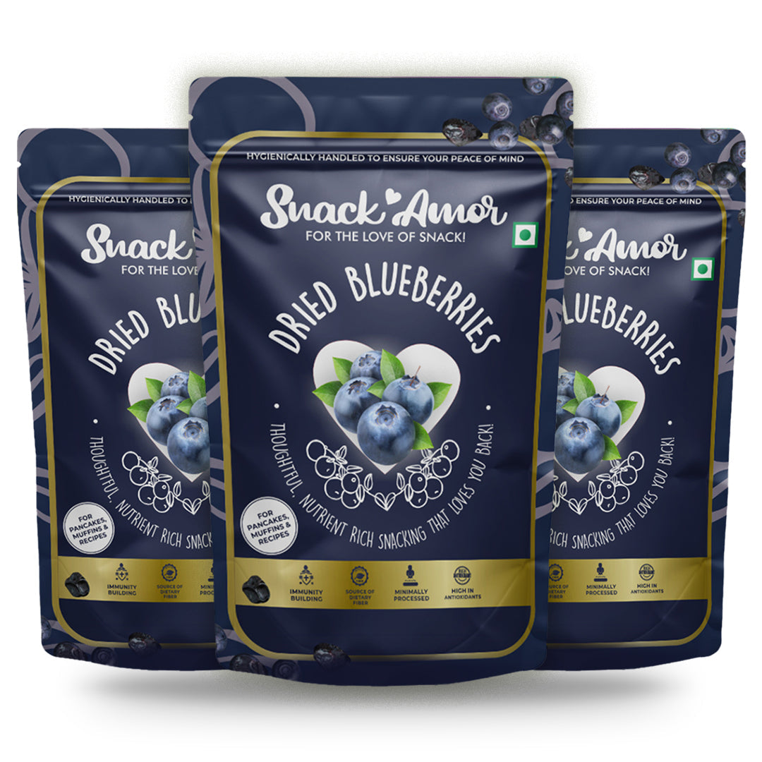 SnackAmor's Premium International Dried Blueberry - 100g - Snack Amor