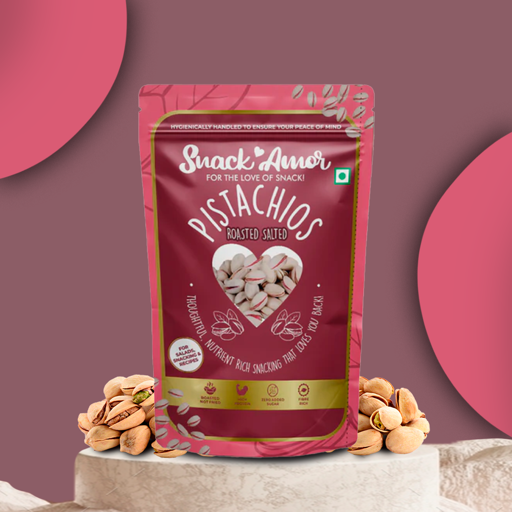 SnackAmor Premium Roasted Salted Pistachio - (170g) - Snack Amor