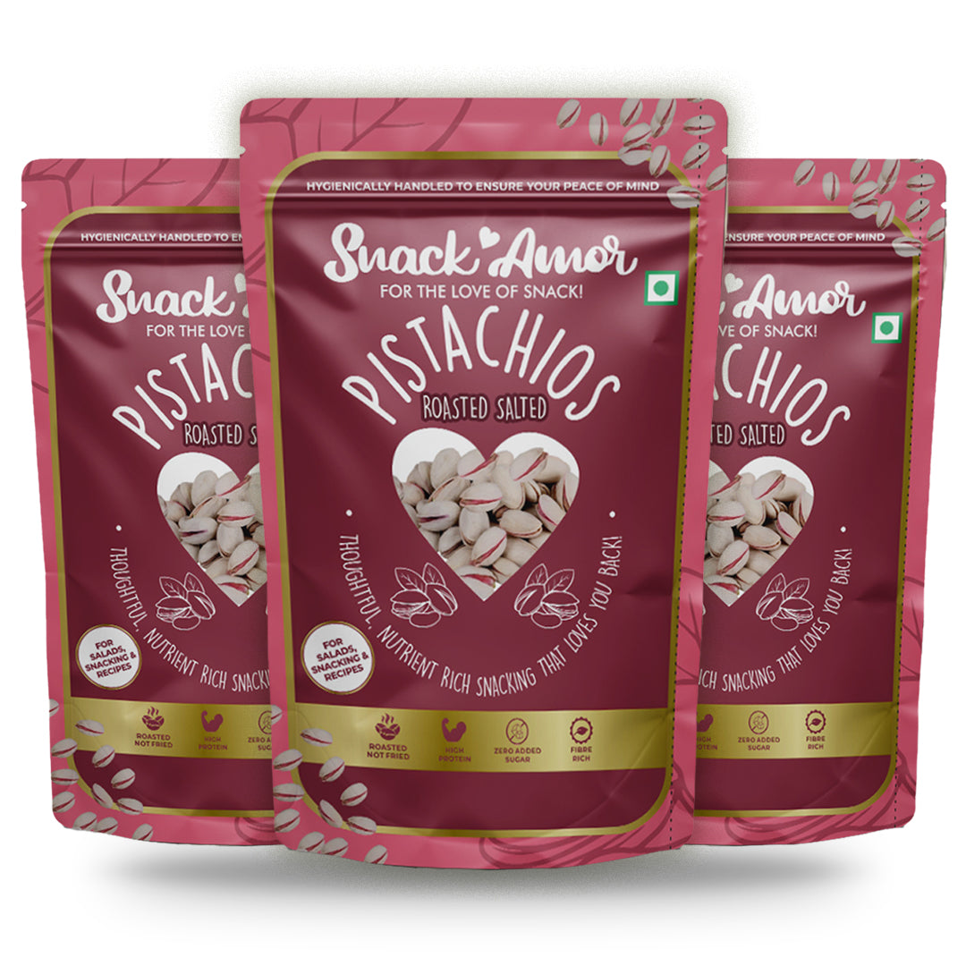 SnackAmor Premium Roasted Salted Pistachio - (170g) - Snack Amor