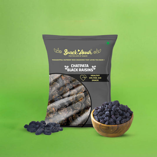 SnackAmor Chatpata Black Raisins - Snack Amor