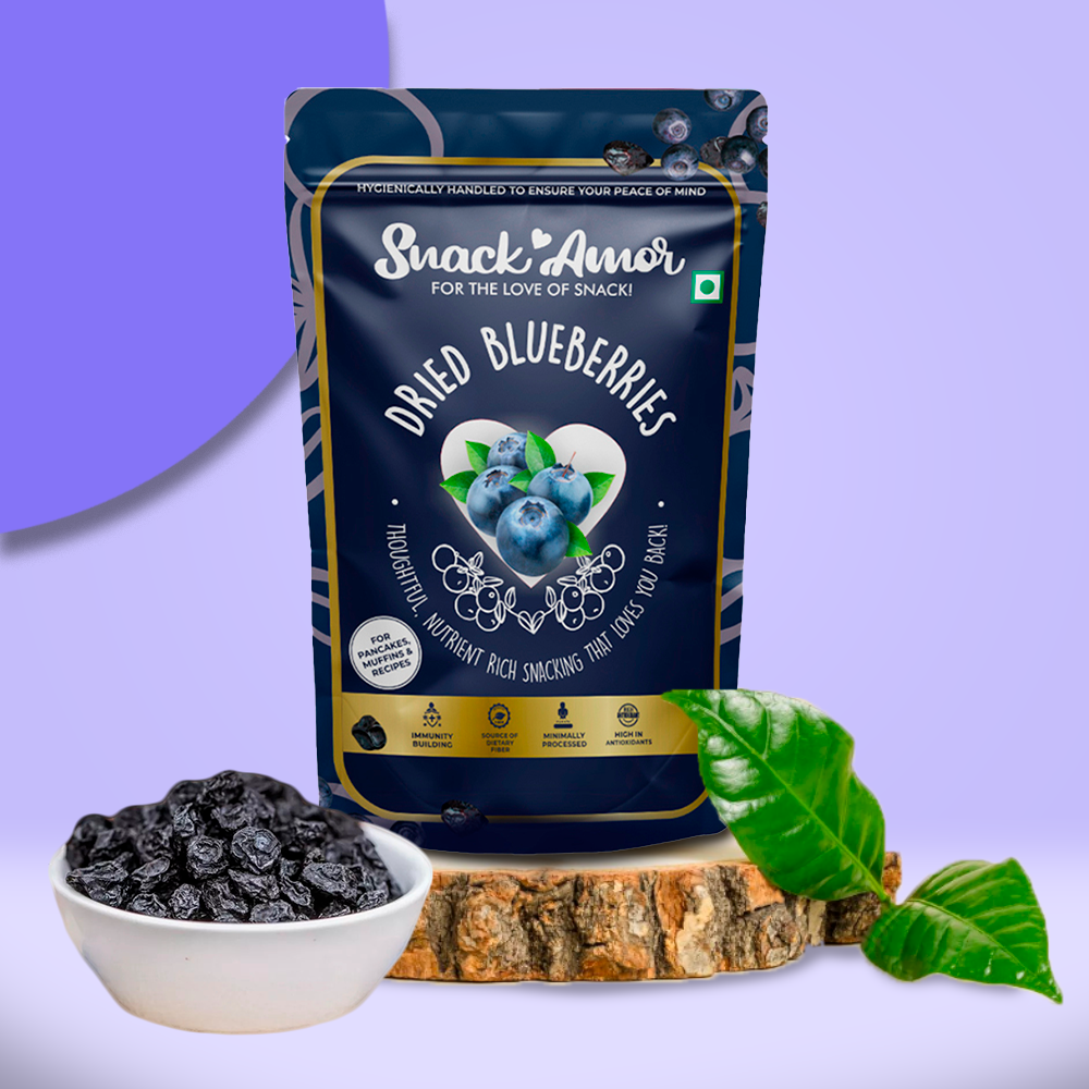 SnackAmor's Premium International Dried Blueberry - 100g - Snack Amor