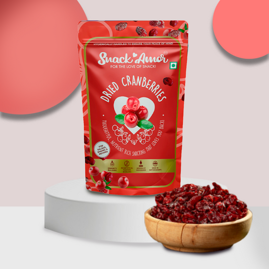 SnackAmor's Premium International Dried Cranberry (Sliced) - 175g - Snack Amor