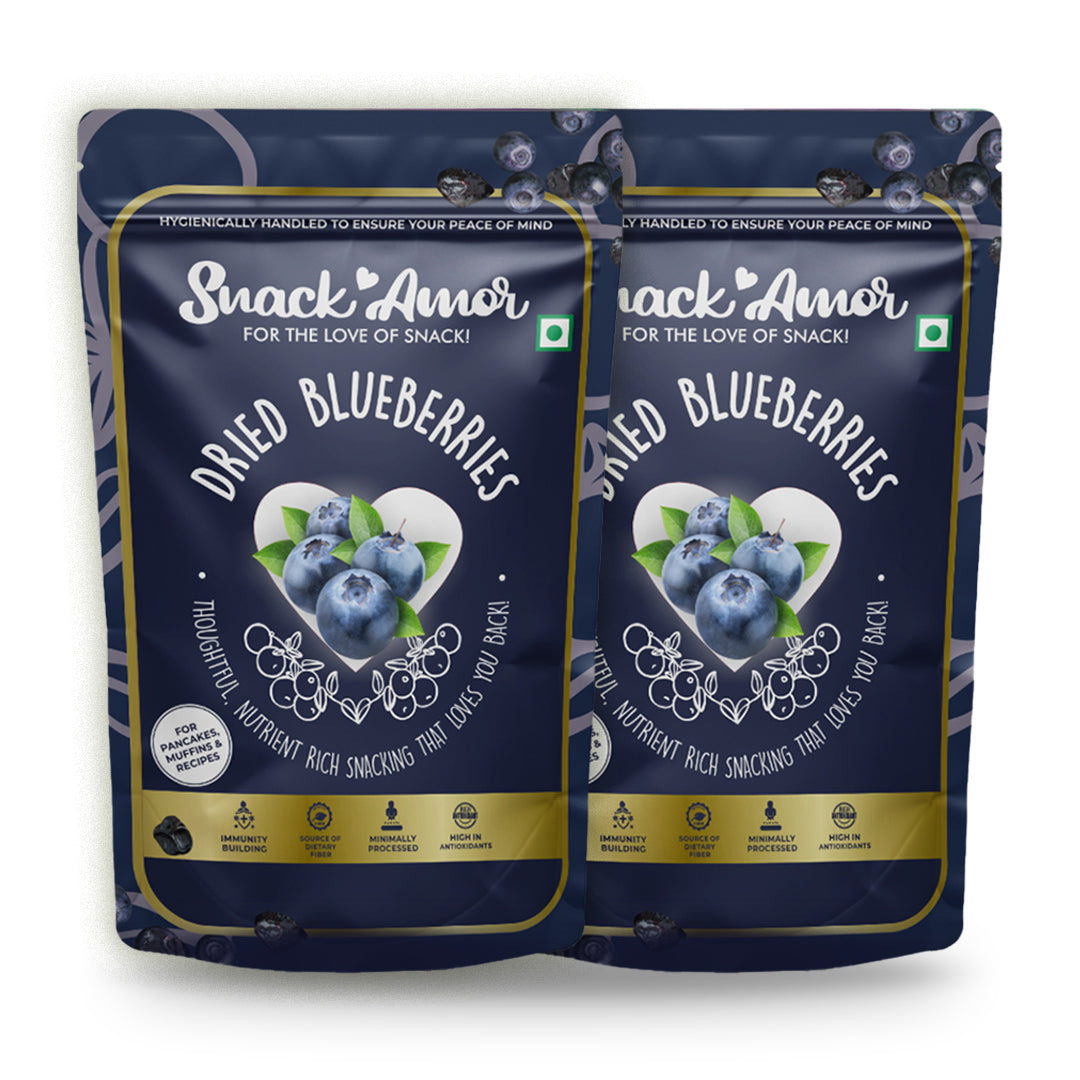 SnackAmor's Premium International Dried Blueberry - 100g - Snack Amor