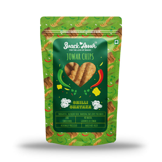 SnackAmor Jowar Chips Chilli Chataka - 50g Each - Snack Amor