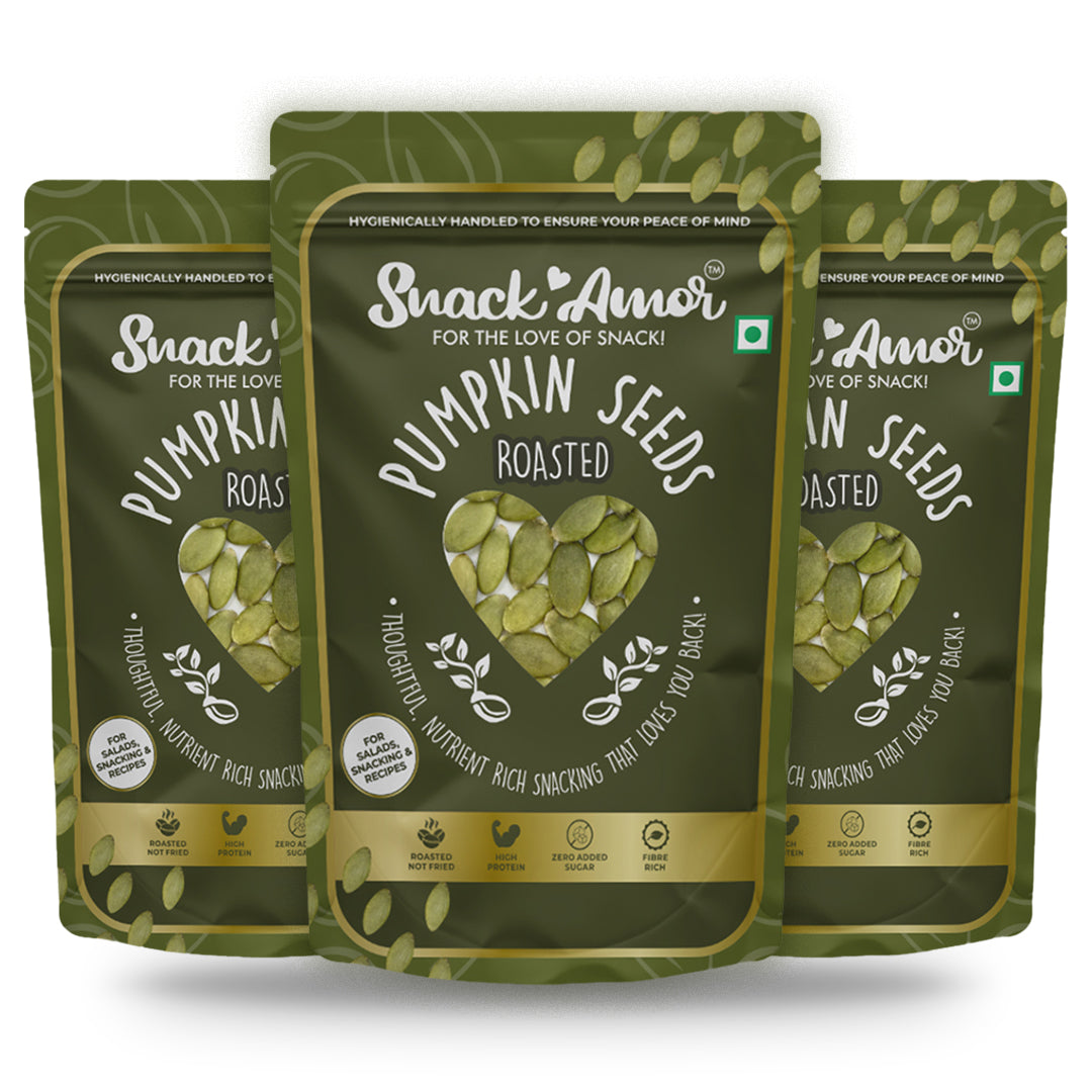 SnackAmor's Premium Roasted Pumpkin Seeds- 200g - Snack Amor