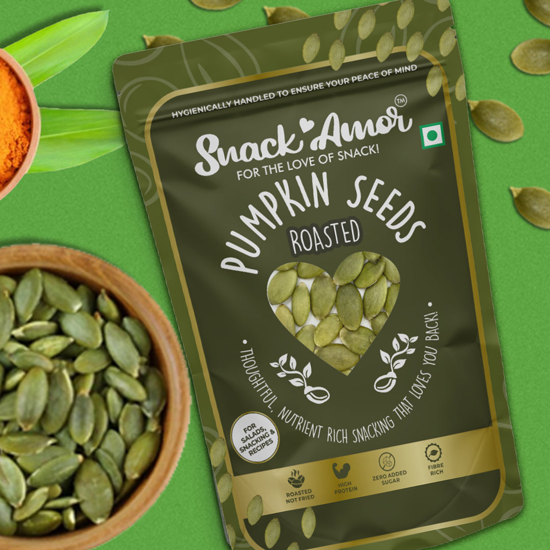 SnackAmor's Premium Roasted Pumpkin Seeds- 200g - Snack Amor